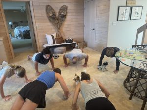 Family Fitness Fun Family Plank-Off